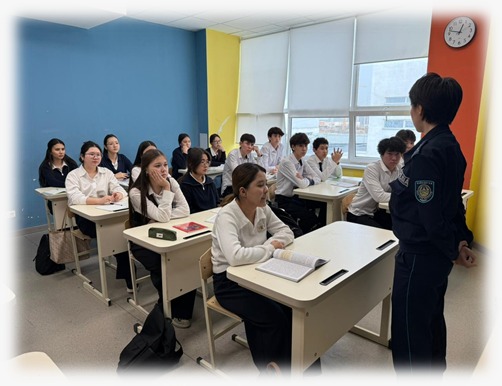 2025 жылғы 12 желтоқсанында №209 мектеп-гимназиясында мектеп инспекторы